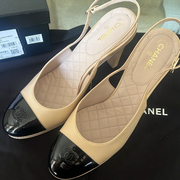 NEW Chanel Light Sling Heels 41 - Picture 3 of 7